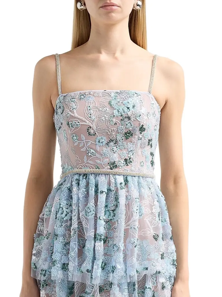 Self-Portrait Women's Sequin Embellished Tiered Maxi Dress | Thumbnail 5 Self-Portrait Women's Sequin Embellished Tiered Maxi Dress | Thumbnail 5