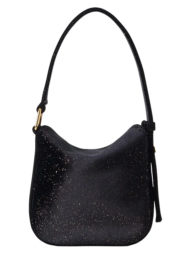 Akris Women's Anna Mini Speckled Velvet Hobo Bag | Thumbnail 3 Akris Women's Anna Mini Speckled Velvet Hobo Bag | Thumbnail 3