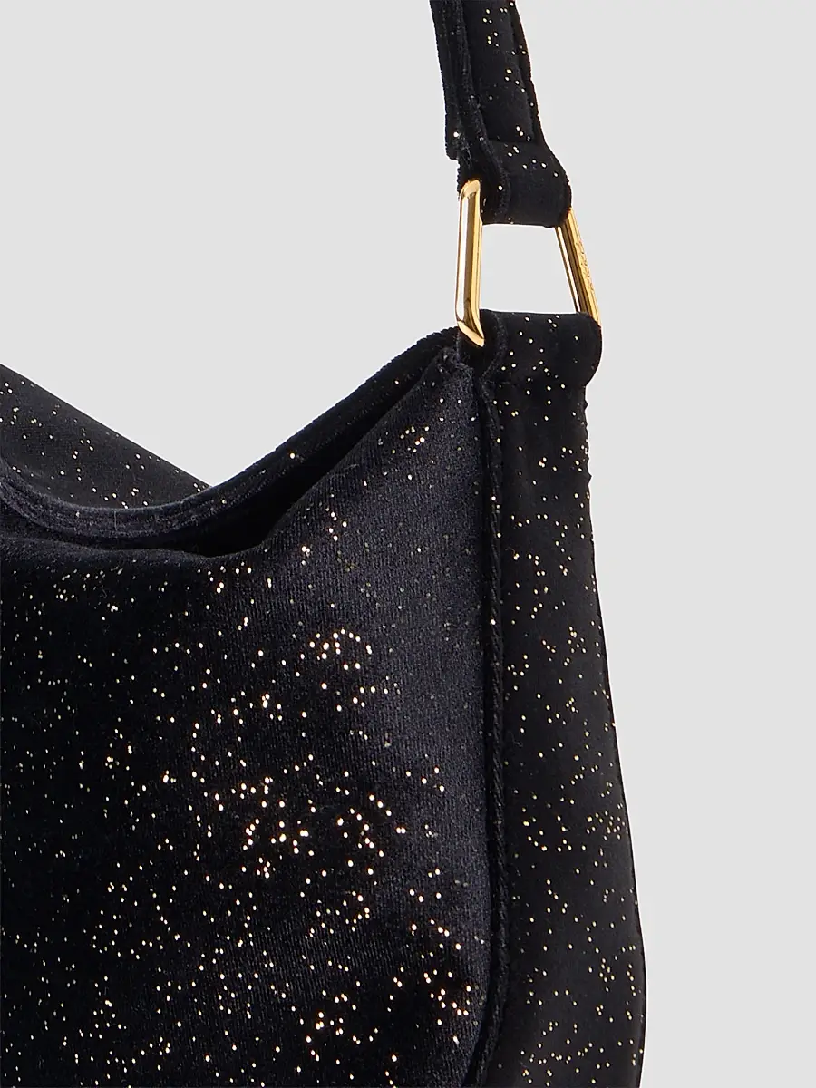 Akris Women's Anna Mini Speckled Velvet Hobo Bag | Thumbnail 4 Akris Women's Anna Mini Speckled Velvet Hobo Bag | Thumbnail 4