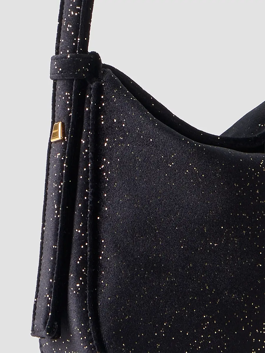 Akris Women's Anna Mini Speckled Velvet Hobo Bag | Thumbnail 5 Akris Women's Anna Mini Speckled Velvet Hobo Bag | Thumbnail 5
