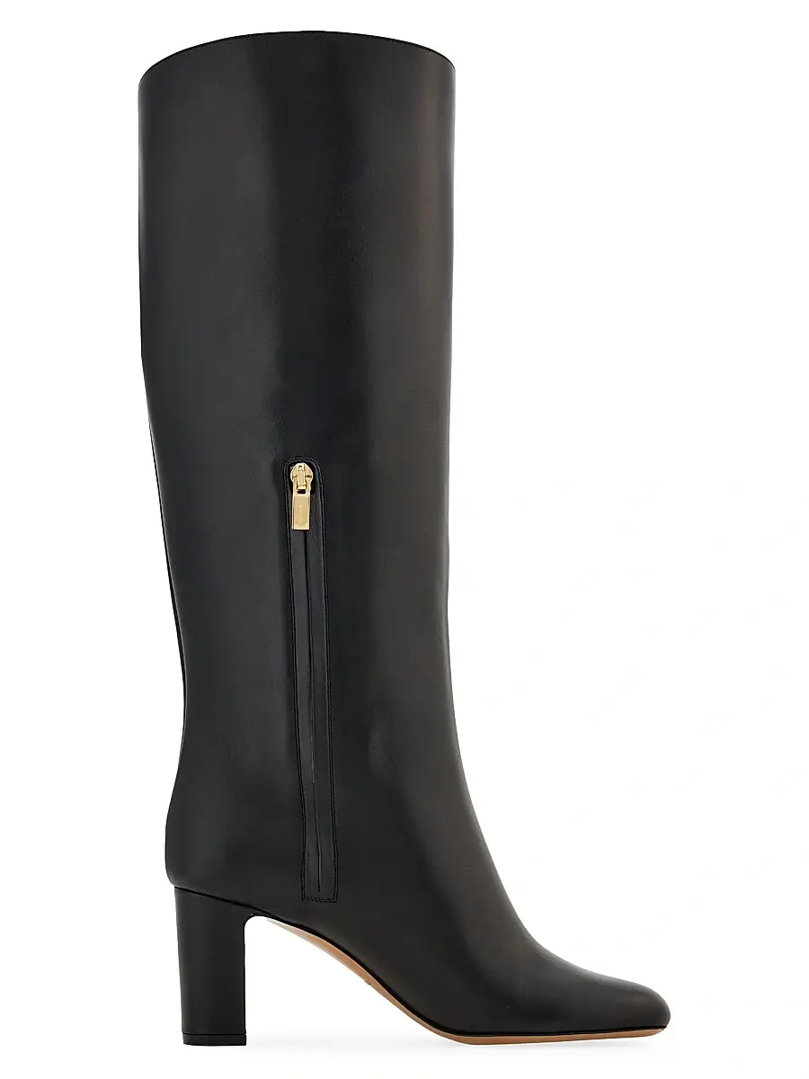 Ferragamo Women's Elli 70MM Hug Buckle-Detail Leather Boots | Thumbnail 6 Ferragamo Women's Elli 70MM Hug Buckle-Detail Leather Boots | Thumbnail 6
