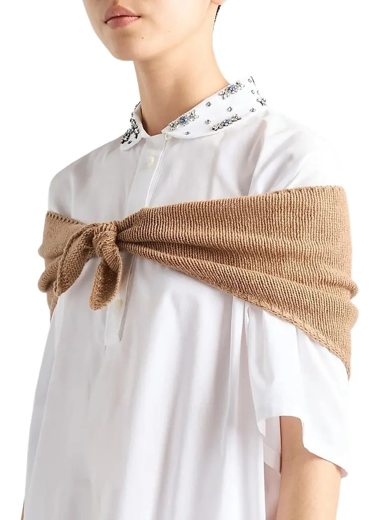 Prada Women's Cashmere Shawl | Thumbnail 2 Prada Women's Cashmere Shawl | Thumbnail 2