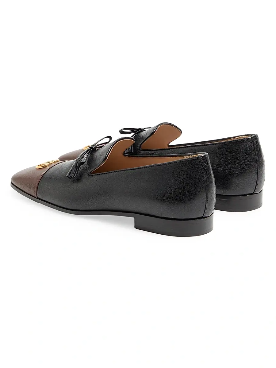 Valentino Men's Babouchoes Kidskin Loafers | Thumbnail 3