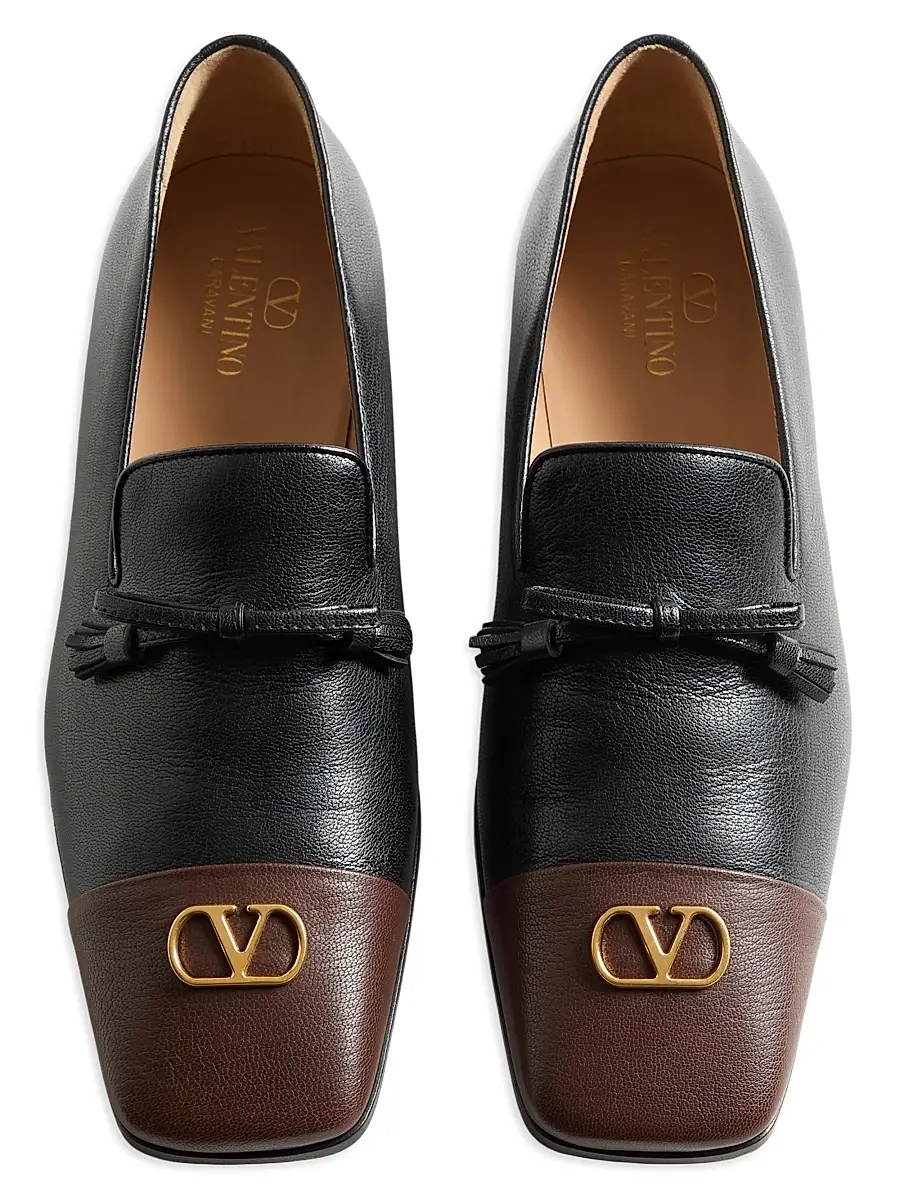 Valentino Men's Babouchoes Kidskin Loafers | Thumbnail 4