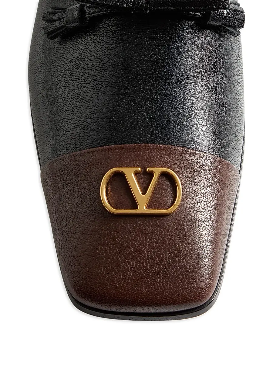 Valentino Men's Babouchoes Kidskin Loafers | Thumbnail 5