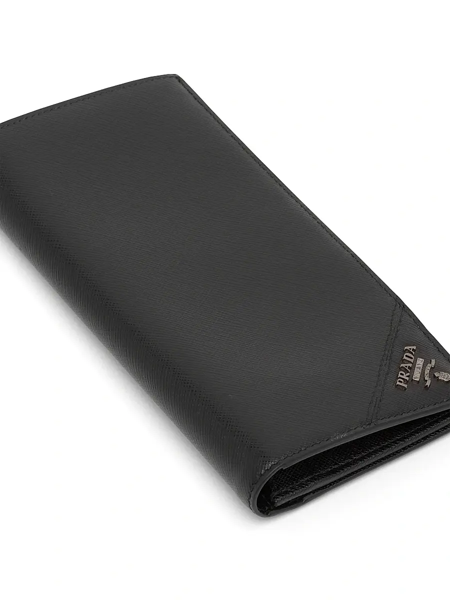 Prada Men's Large Saffiano Leather Wallet | Thumbnail 5 Prada Men's Large Saffiano Leather Wallet | Thumbnail 5