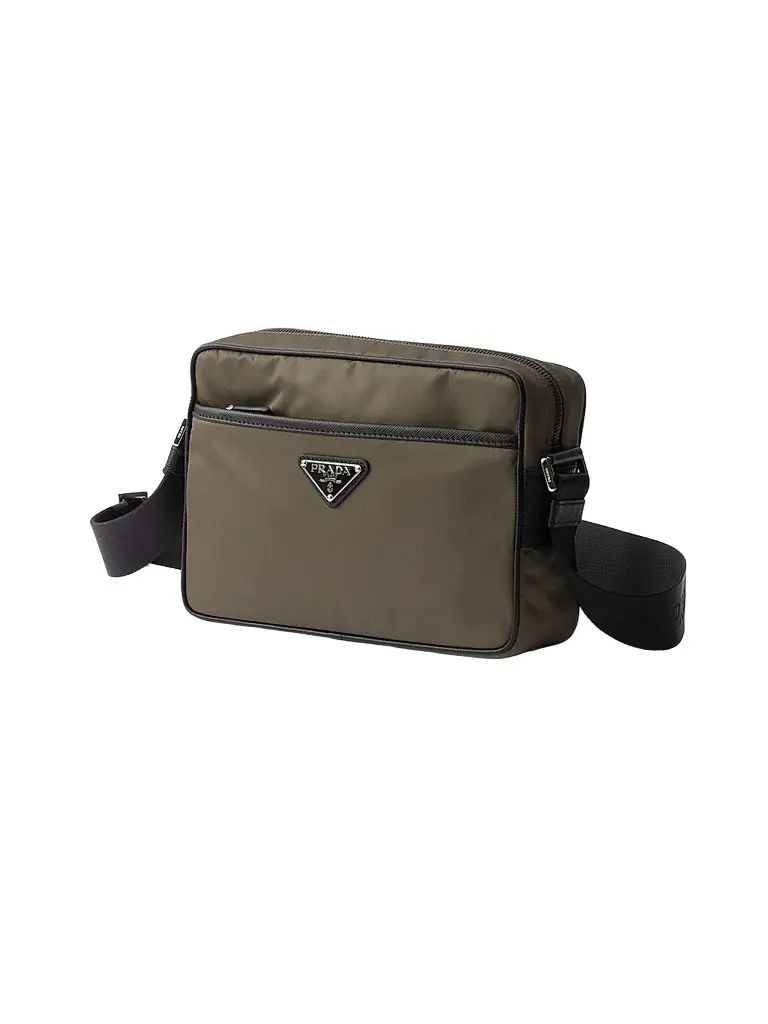 Prada Men's Re-Nylon and Saffiano Shoulder Bag | Thumbnail 4 Prada Men's Re-Nylon and Saffiano Shoulder Bag | Thumbnail 4