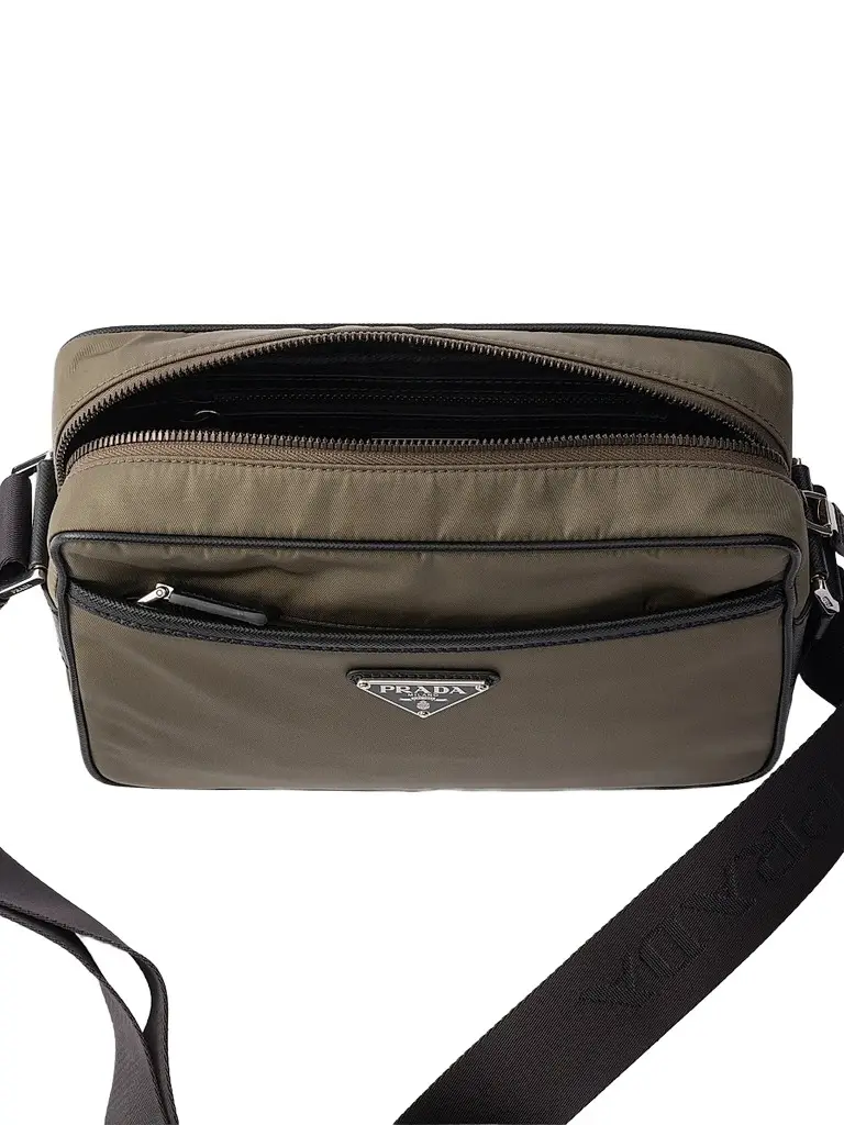 Prada Men's Re-Nylon and Saffiano Shoulder Bag | Thumbnail 6 Prada Men's Re-Nylon and Saffiano Shoulder Bag | Thumbnail 6