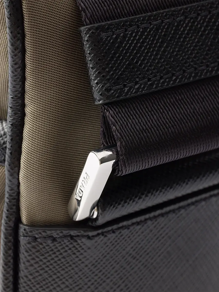Prada Men's Re-Nylon and Saffiano Shoulder Bag | Thumbnail 8 Prada Men's Re-Nylon and Saffiano Shoulder Bag | Thumbnail 8