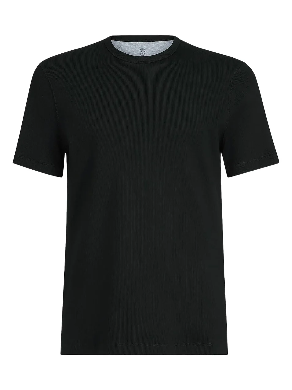 Men's Stretch Cotton and Modal Ribbed Jersey Crewneck T-Shirt Men's Stretch Cotton and Modal Ribbed Jersey Crewneck T-Shirt