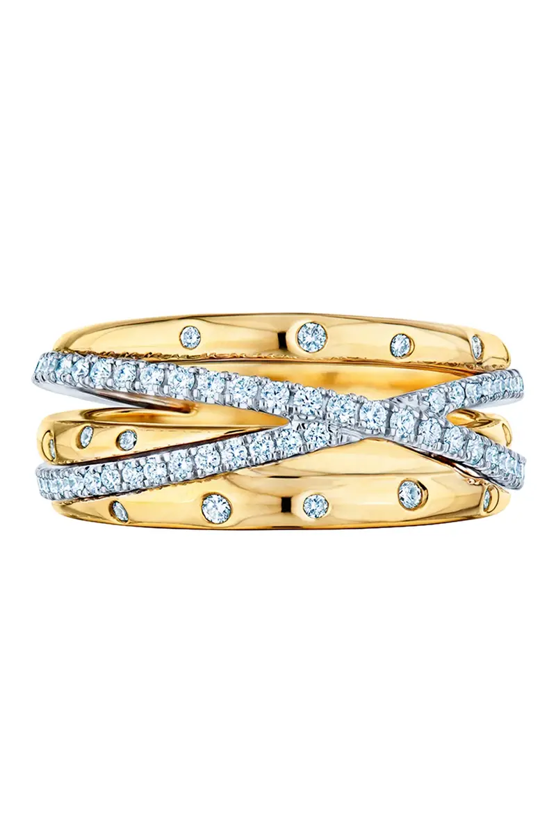 KWIAT Diamond Orbit Crossover Ring | Image 1 KWIAT Diamond Orbit Crossover Ring | Image 1