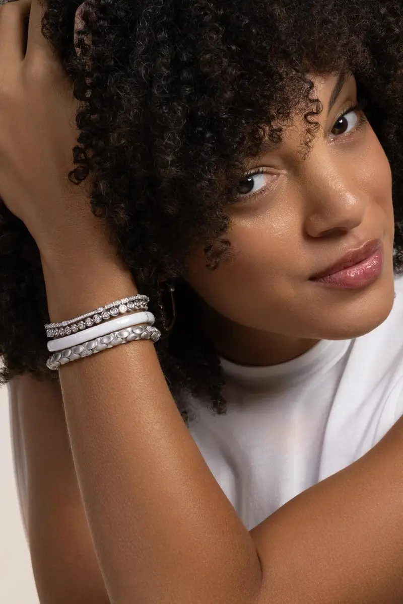 ROBERTO DEMEGLIO Diamond Multishaped Stretch Tennis Bracelet | Thumbnail 3