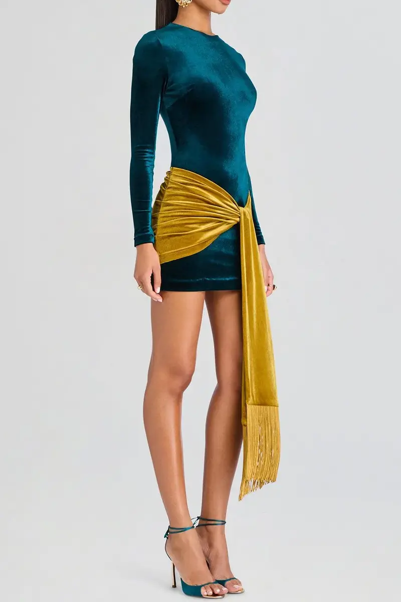 Retrofête Jackson Velvet Dress | Thumbnail 7 Retrofête Jackson Velvet Dress | Thumbnail 7
