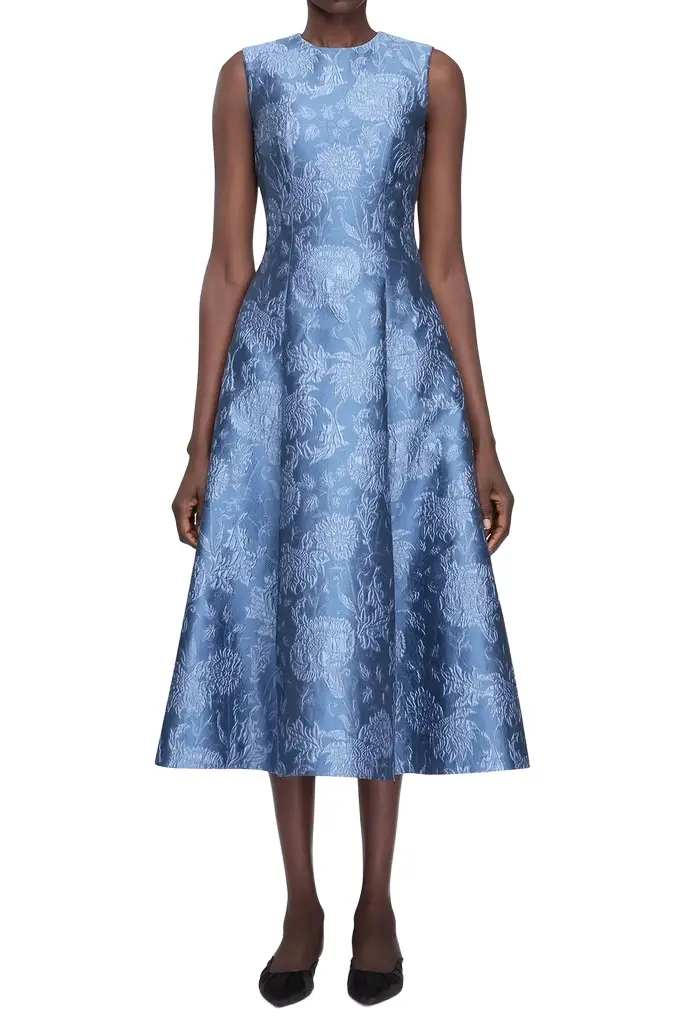 Emilia Wickstead Mara Floral Midi Dress | Thumbnail 2 Emilia Wickstead Mara Floral Midi Dress | Thumbnail 2