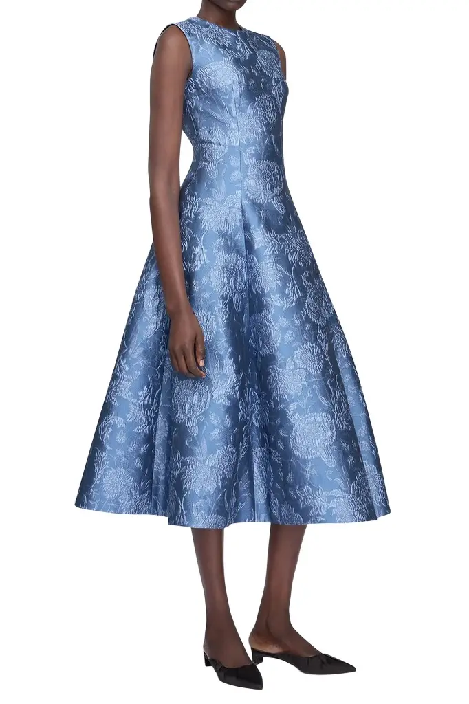 Emilia Wickstead Mara Floral Midi Dress | Thumbnail 3 Emilia Wickstead Mara Floral Midi Dress | Thumbnail 3