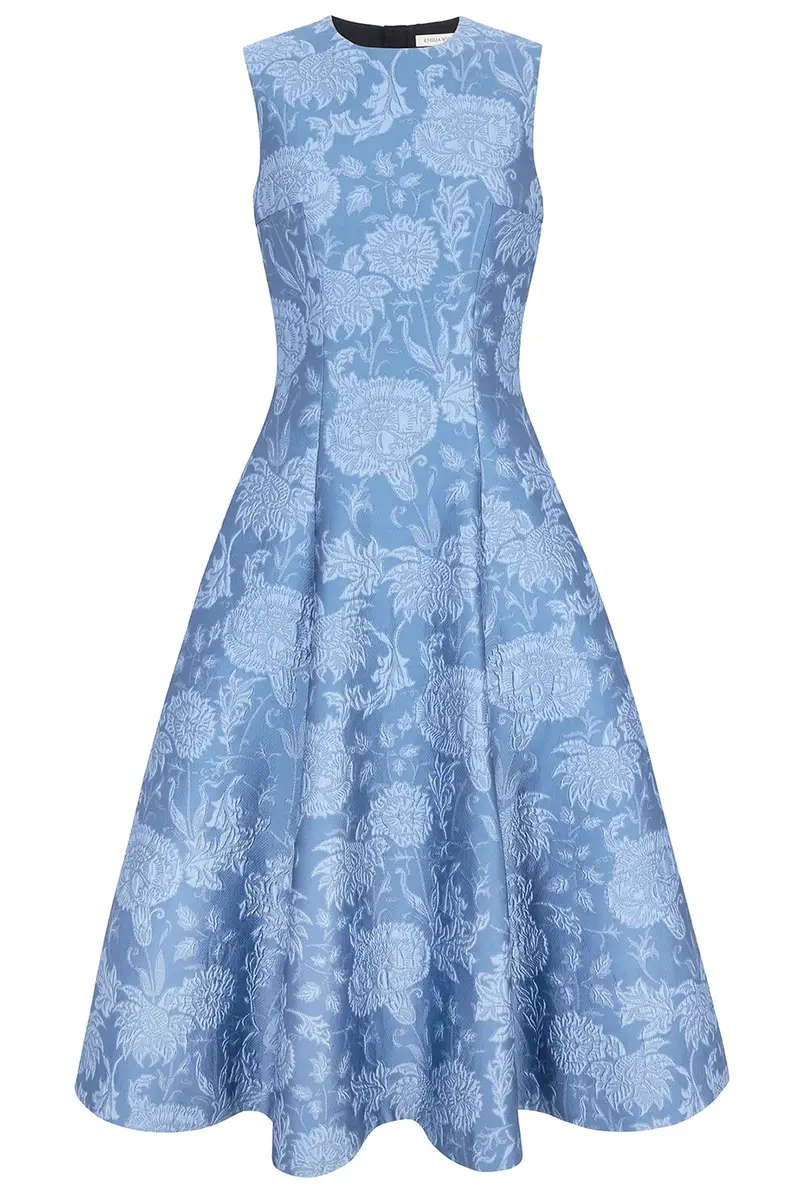 Emilia Wickstead Mara Floral Midi Dress | Image 1 Emilia Wickstead Mara Floral Midi Dress | Image 1