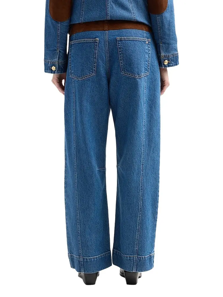 Cinq à Sept Women's Dillon Suede-Waist Jeans | Thumbnail 3 Cinq à Sept Women's Dillon Suede-Waist Jeans | Thumbnail 3