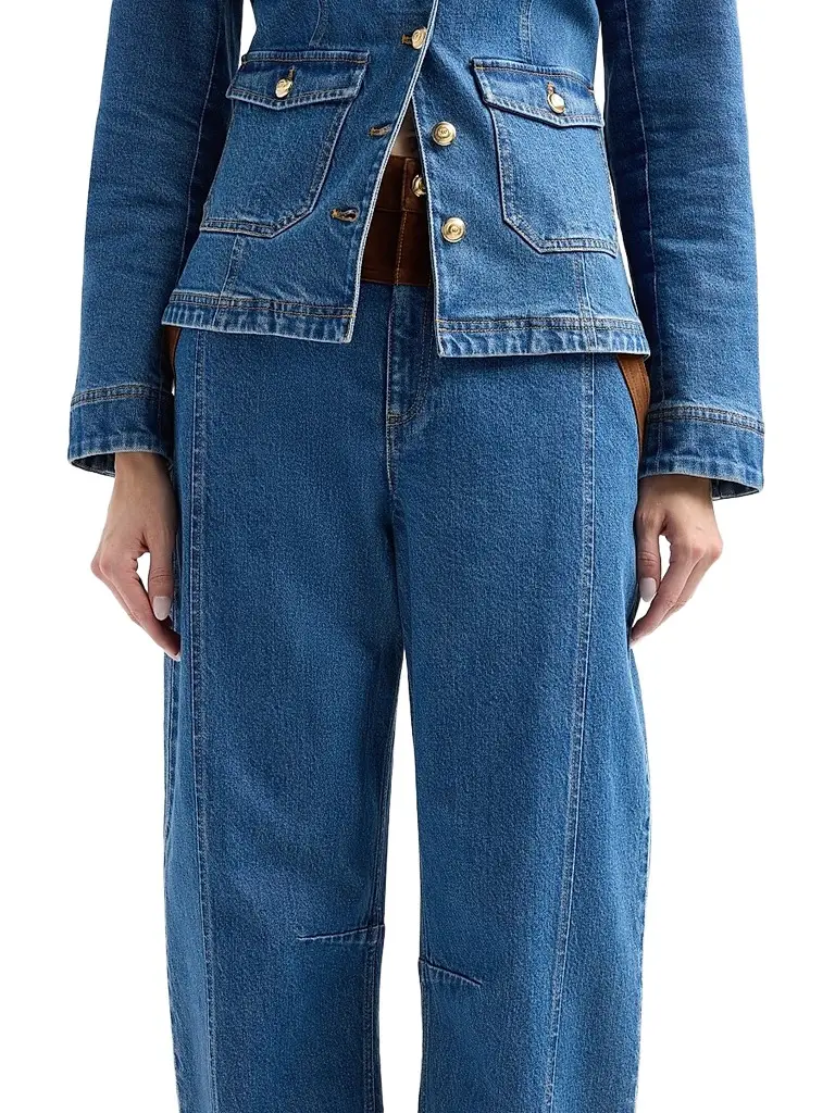 Cinq à Sept Women's Dillon Suede-Waist Jeans | Thumbnail 5 Cinq à Sept Women's Dillon Suede-Waist Jeans | Thumbnail 5