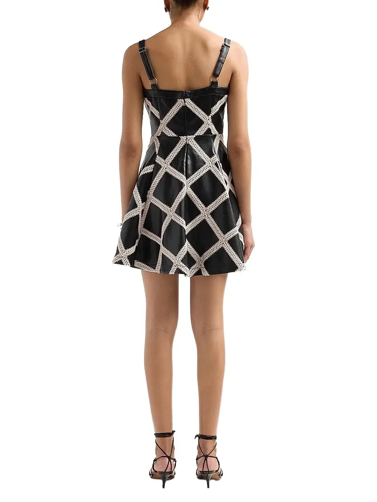 Cinq à Sept Women's Jelena Faux Leather Mini Dress | Thumbnail 3 Cinq à Sept Women's Jelena Faux Leather Mini Dress | Thumbnail 3