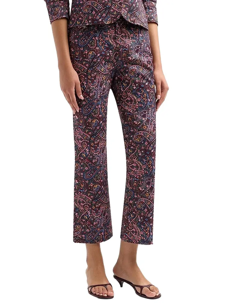 Cinq à Sept Women's Paisley Denim Stevie Jeans | Thumbnail 4 Cinq à Sept Women's Paisley Denim Stevie Jeans | Thumbnail 4