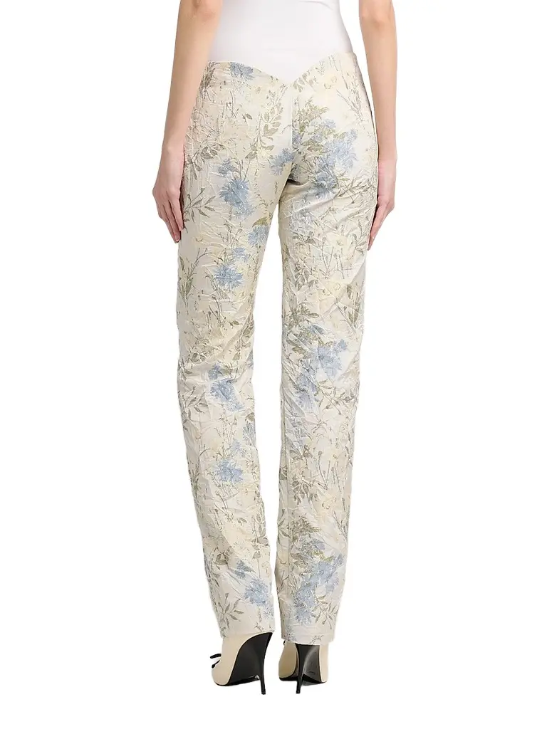Alexander McQueen Women's Bumster Floral Jaquard Trousers | Thumbnail 3 Alexander McQueen Women's Bumster Floral Jaquard Trousers | Thumbnail 3