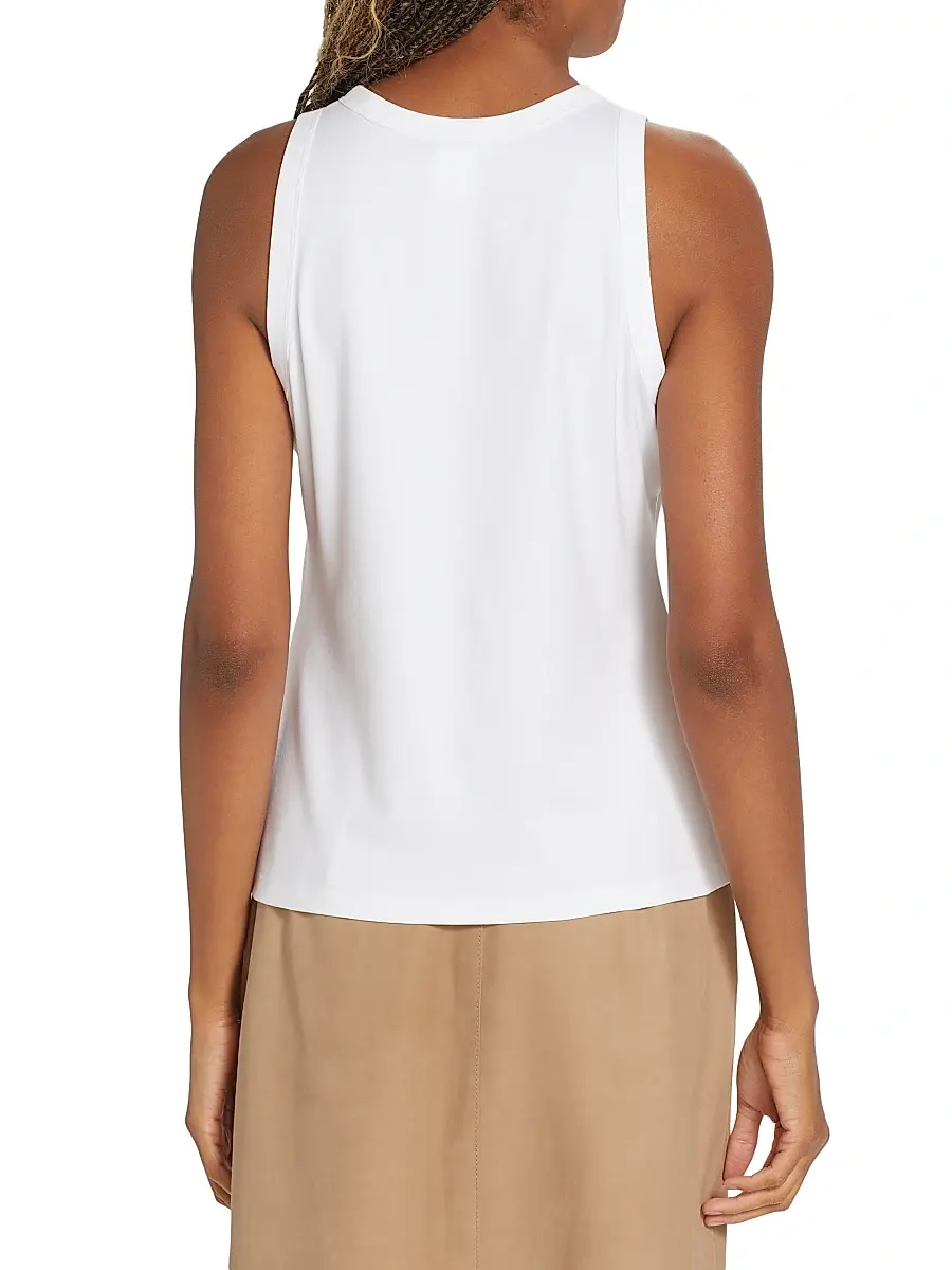 Lafayette 148 New York Women's Cotton Racerback Tank | Thumbnail 5 Lafayette 148 New York Women's Cotton Racerback Tank | Thumbnail 5