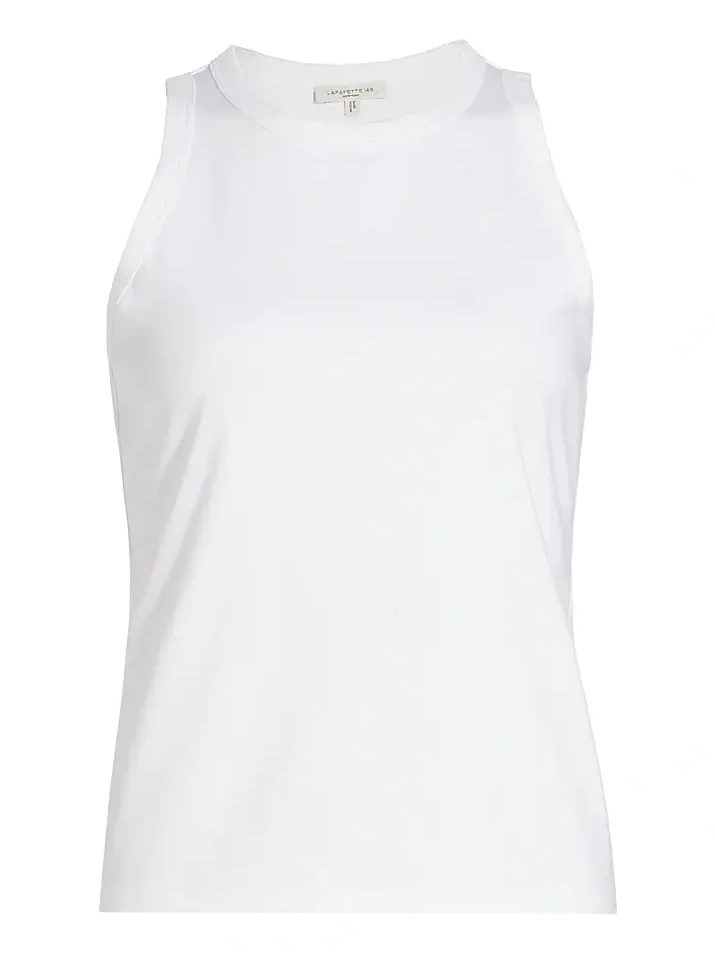 Lafayette 148 New York Women's Cotton Racerback Tank