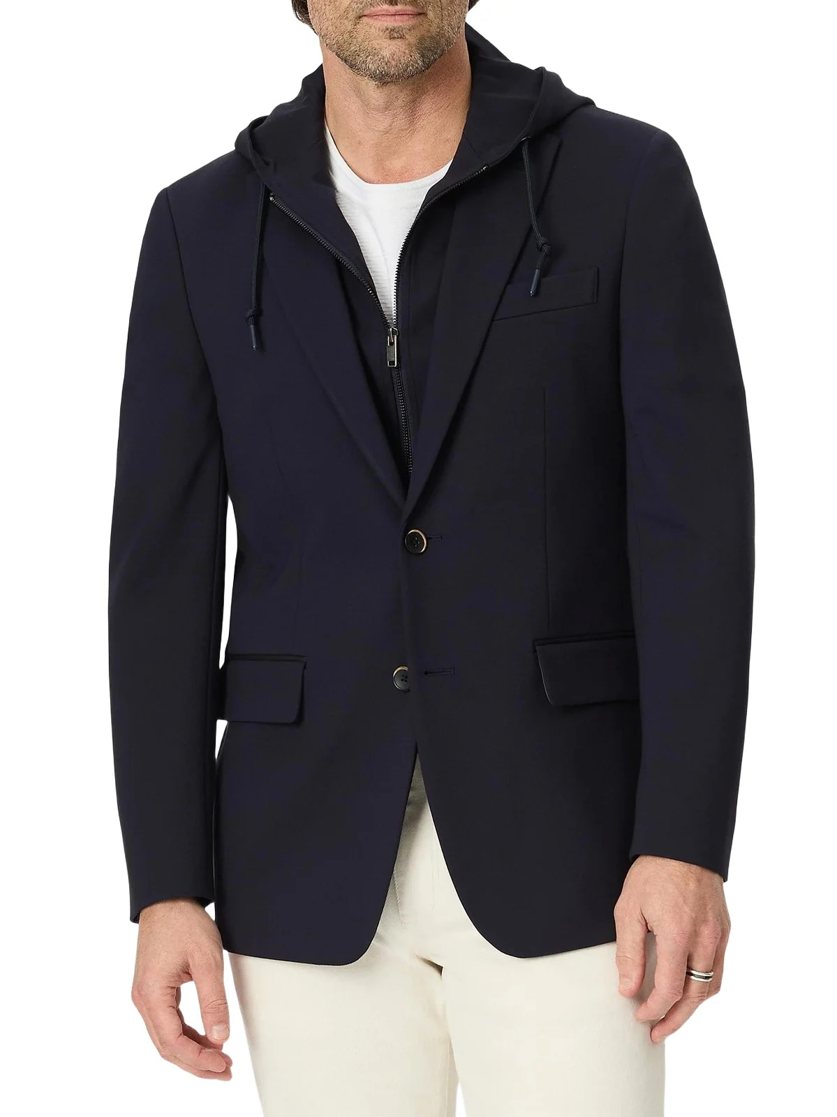 Robert Graham Men's Voyager Knit Zip-Out Vest Sport Coat