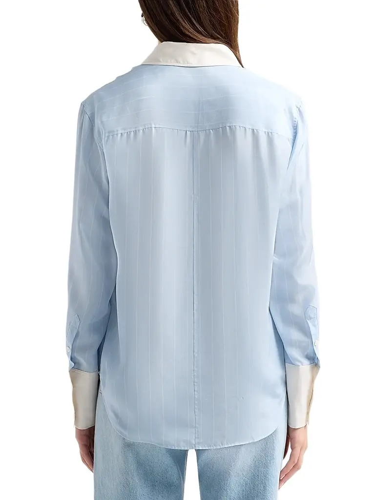 Frame Women's The Standard Striped Silk Shirt | Thumbnail 3