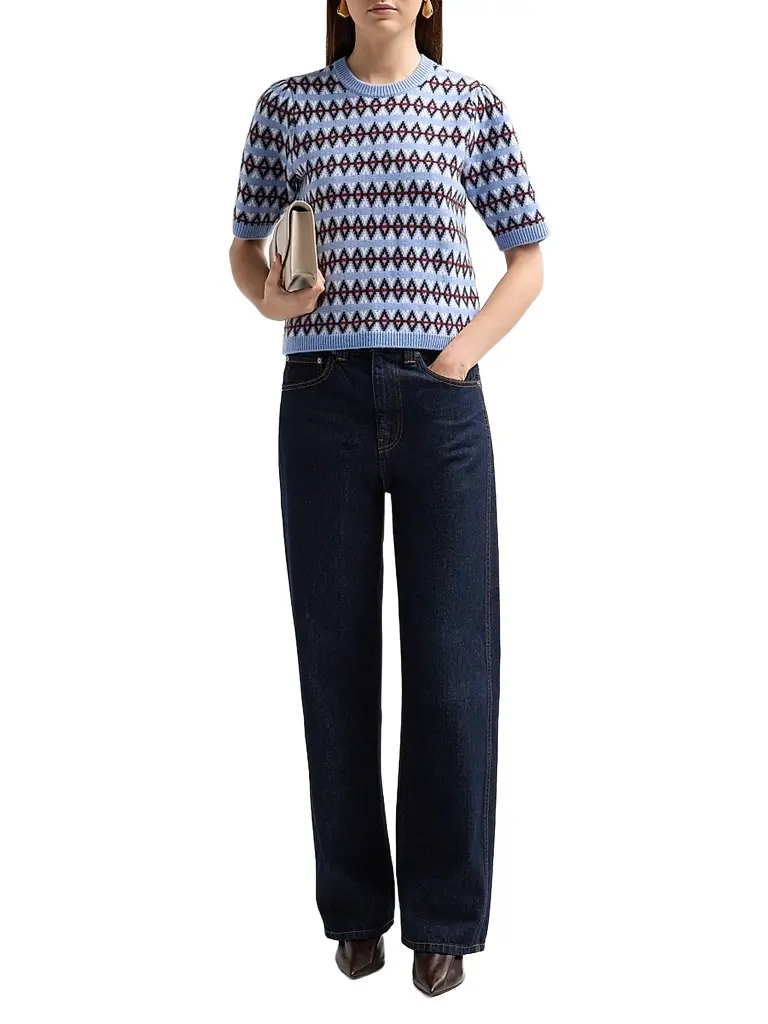 Frame Women's The Crewneck Wool-Cashmere Sweater | Thumbnail 2 Frame Women's The Crewneck Wool-Cashmere Sweater | Thumbnail 2