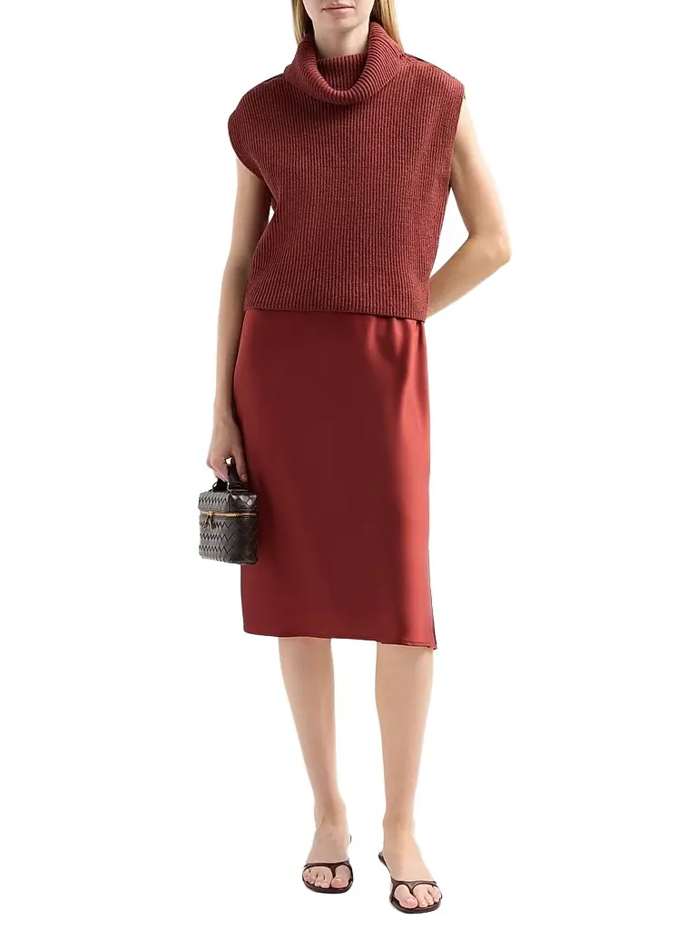 dh New York Women's Jin Wool Sweater & Satin Midi Dress | Thumbnail 2 dh New York Women's Jin Wool Sweater & Satin Midi Dress | Thumbnail 2