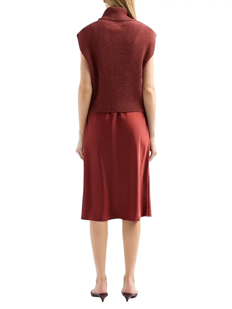 dh New York Women's Jin Wool Sweater & Satin Midi Dress | Thumbnail 3 dh New York Women's Jin Wool Sweater & Satin Midi Dress | Thumbnail 3