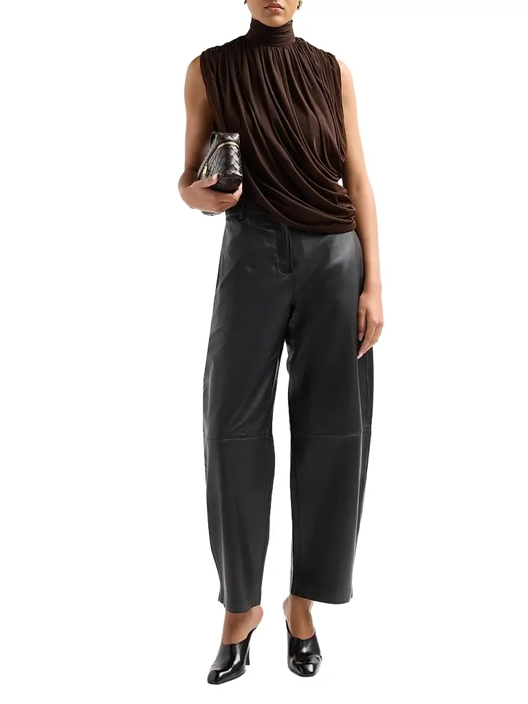Ronny Kobo Women's Sav Draped Mock Turtleneck Top | Thumbnail 2 Ronny Kobo Women's Sav Draped Mock Turtleneck Top | Thumbnail 2
