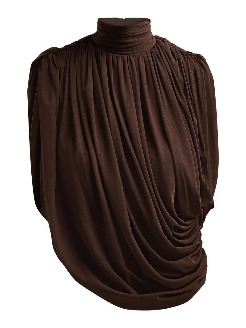Women's Sav Draped Mock Turtleneck Top Women's Sav Draped Mock Turtleneck Top