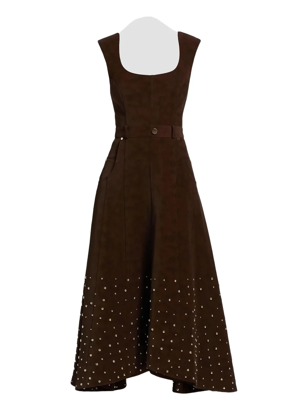 Women's Kenny Studded Faux Suede Midi-Dress Women's Kenny Studded Faux Suede Midi-Dress