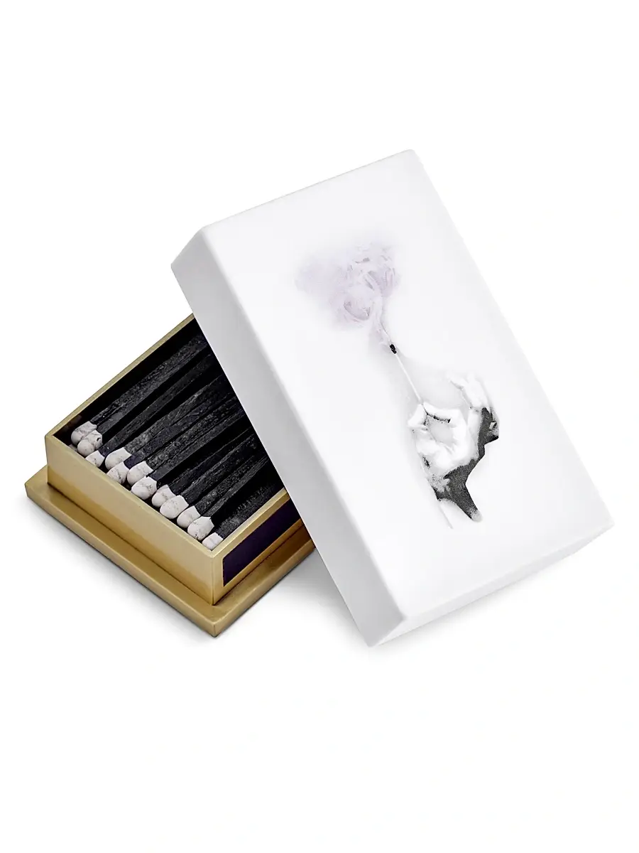 L'Objet Matches & Match Box/17 oz. - White | Image 1 L'Objet Matches & Match Box/17 oz. - White | Image 1