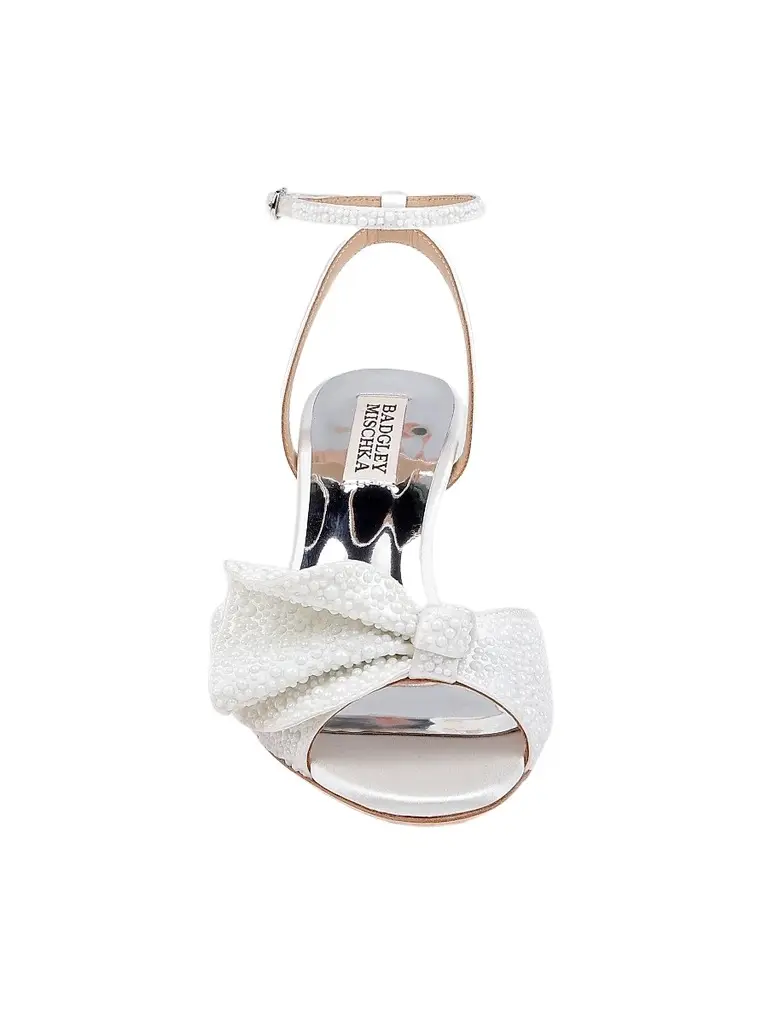 BADGLEY MISCHKA Women's Remi 60MM Embellished Satin Sandals | Thumbnail 5 BADGLEY MISCHKA Women's Remi 60MM Embellished Satin Sandals | Thumbnail 5