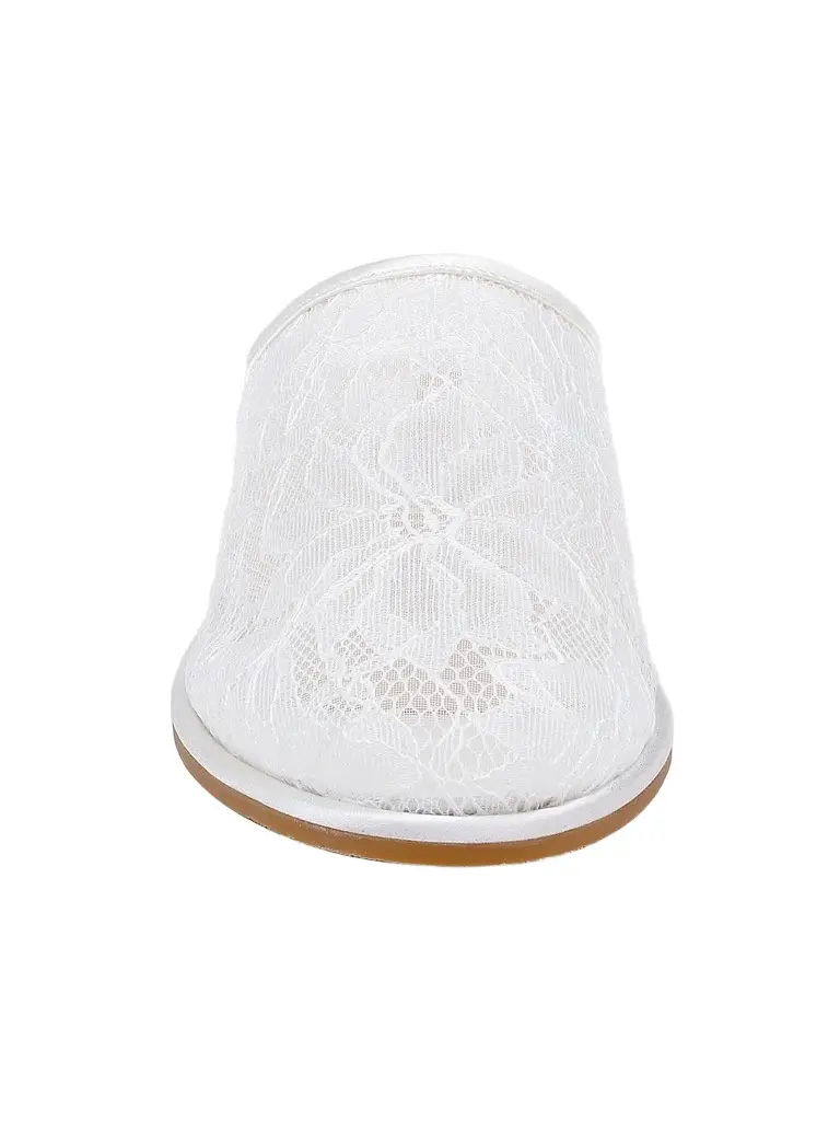 BADGLEY MISCHKA Women's Yumi Floral Lace Mules | Thumbnail 5 BADGLEY MISCHKA Women's Yumi Floral Lace Mules | Thumbnail 5