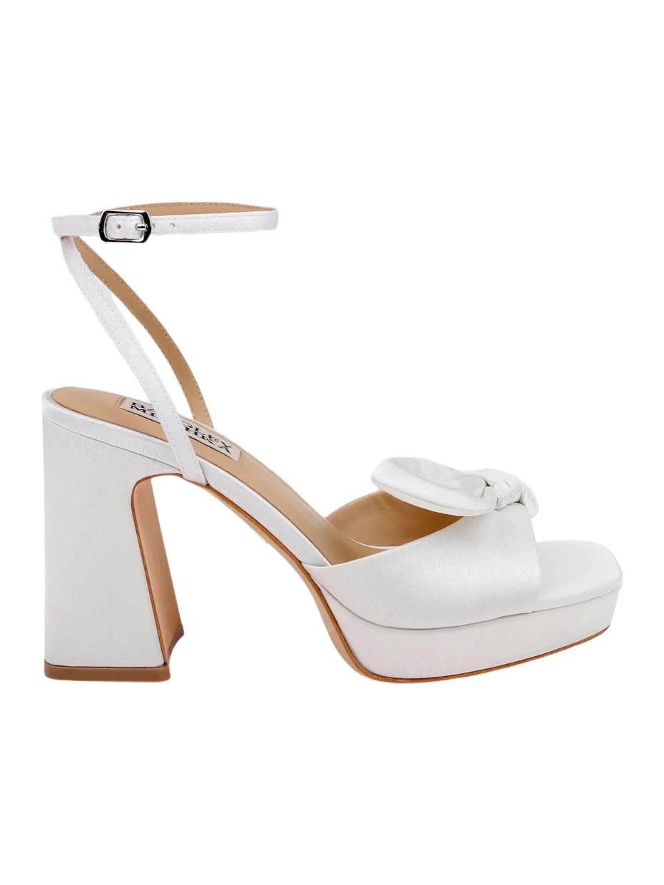 BADGLEY MISCHKA Women's Yuki 90MM Crepe Platform Sandals