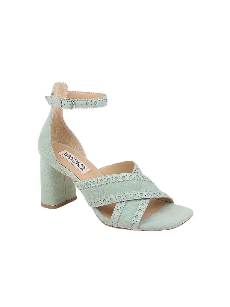 BADGLEY MISCHKA Women's Yanni 75MM Suede Sandals | Thumbnail 2 BADGLEY MISCHKA Women's Yanni 75MM Suede Sandals | Thumbnail 2