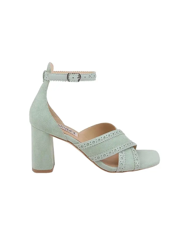BADGLEY MISCHKA Women's Yanni 75MM Suede Sandals