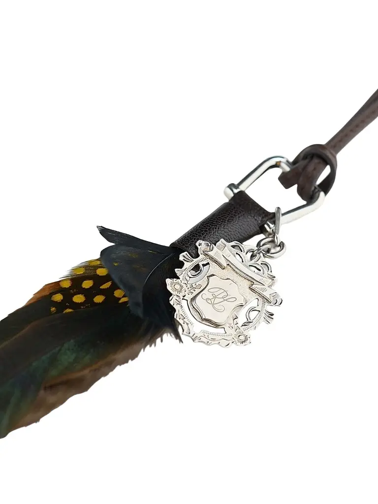 Ralph Lauren Collection Women's Leather & Feather Bag Charm | Thumbnail 5