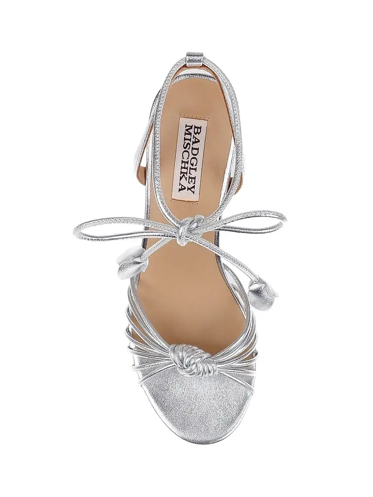 BADGLEY MISCHKA Women's Yelena 65MM Leather Wrap Sandals | Thumbnail 4 BADGLEY MISCHKA Women's Yelena 65MM Leather Wrap Sandals | Thumbnail 4