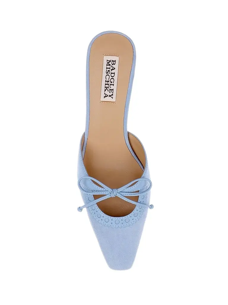 BADGLEY MISCHKA Women's Yannah 55MM Cut-Out Suede Mules | Thumbnail 4 BADGLEY MISCHKA Women's Yannah 55MM Cut-Out Suede Mules | Thumbnail 4