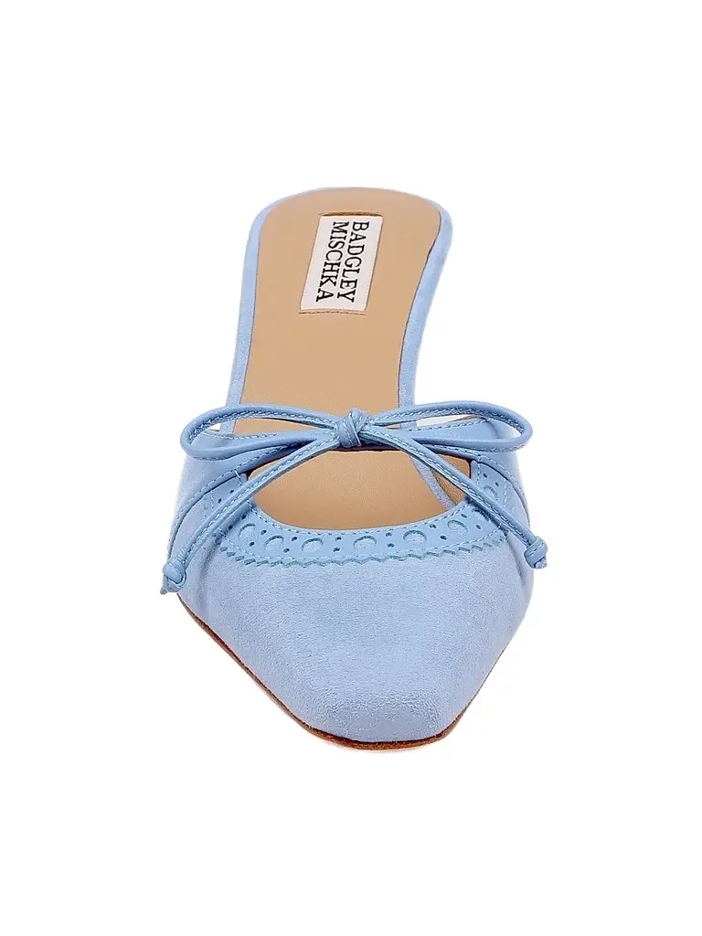 BADGLEY MISCHKA Women's Yannah 55MM Cut-Out Suede Mules | Thumbnail 5 BADGLEY MISCHKA Women's Yannah 55MM Cut-Out Suede Mules | Thumbnail 5