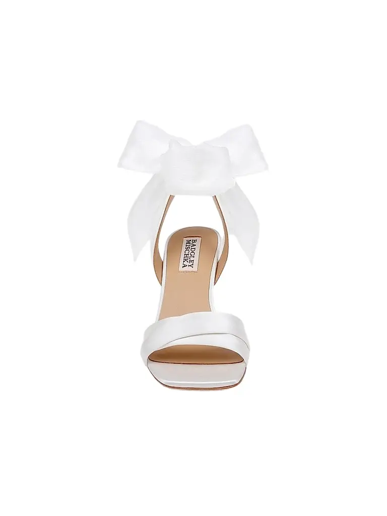 BADGLEY MISCHKA Women's Yanis 75MM Satin Ankle-Wrap Sandals | Thumbnail 5 BADGLEY MISCHKA Women's Yanis 75MM Satin Ankle-Wrap Sandals | Thumbnail 5