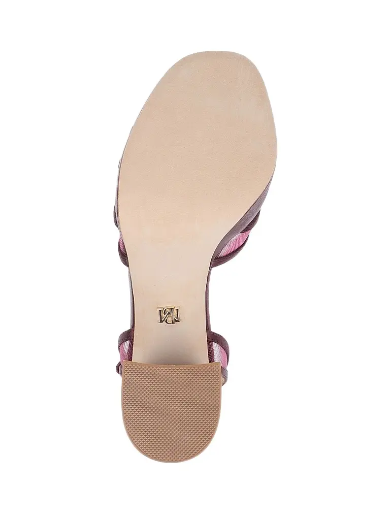 BADGLEY MISCHKA Women's Yohana 100MM Satin & Mesh Sandals - Cherry Satin | Thumbnail 6 BADGLEY MISCHKA Women's Yohana 100MM Satin & Mesh Sandals - Cherry Satin | Thumbnail 6