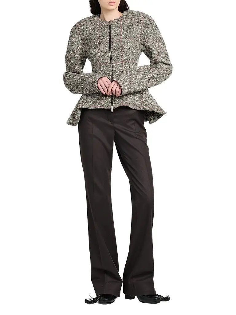 Stella McCartney Women's Speckled Peplum Jacket | Thumbnail 2 Stella McCartney Women's Speckled Peplum Jacket | Thumbnail 2