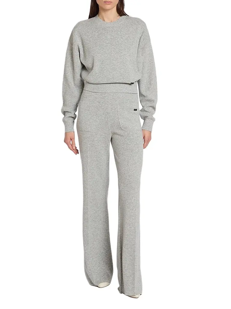Victoria Beckham Women's Wool-Blend Crewneck Sweater | Thumbnail 2 Victoria Beckham Women's Wool-Blend Crewneck Sweater | Thumbnail 2