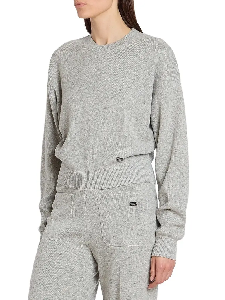 Victoria Beckham Women's Wool-Blend Crewneck Sweater | Thumbnail 4 Victoria Beckham Women's Wool-Blend Crewneck Sweater | Thumbnail 4